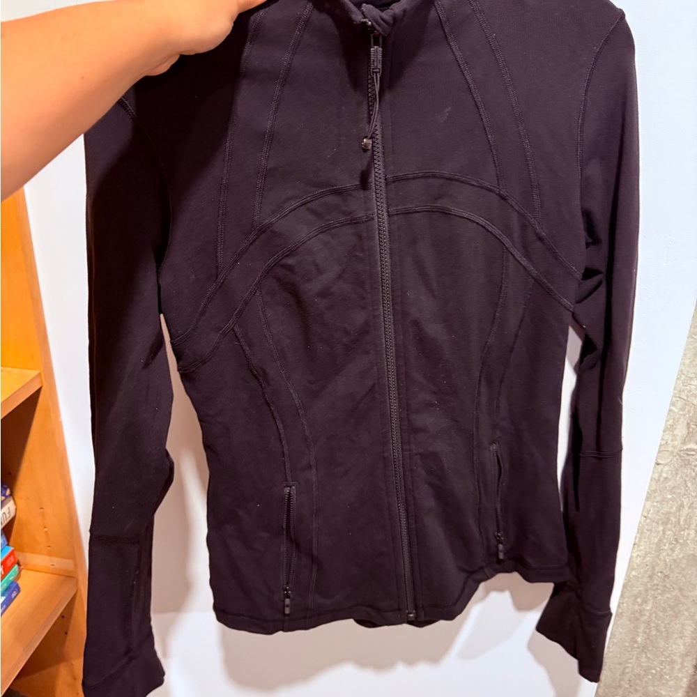 Women's Black Zip Up Sweater